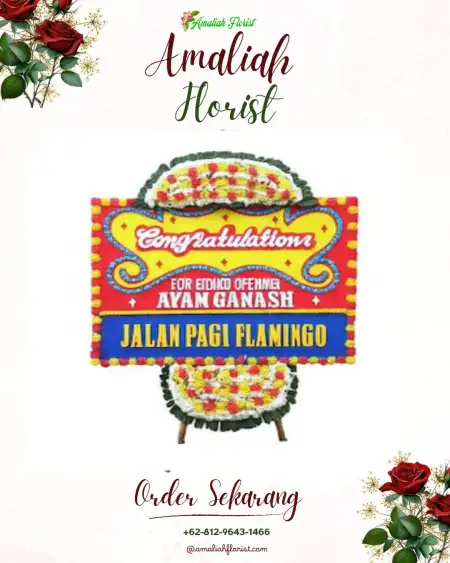 Sewa Papan Bunga Ome
